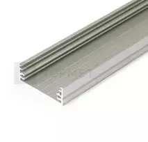 3m LED juostos profilis WIDE24 G/W, anoduotas aliuminis