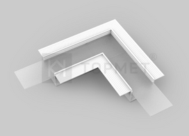 LED juostos profilio VARIO30-05 90 laipsnių kampinis sujungimas, baltas