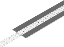 LED juostos profilio dangtelis A6 SLIDE, skaidrus, 2m