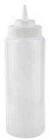 Multi Plastikinis butelis 950 ml B8,5xH26,5 cm su snapeliu/sraigtiniu dangteliu, permatomas