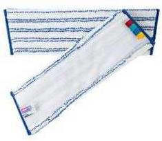 Multi Velcro mopas Universal Mop Pro 40cm mikropluošto Öko-tex baltas/mėlynas sausam/šlapiam valymui, 20 vnt. x 5 vnt./dėžėje