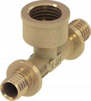 Tece Žalvarinė trišakė jungtis GW 25 mm x 1/2'' x 25 mm (769522)