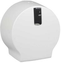Abena Tualetinio popieriaus dozatorius Pristine Jumbo Mini D13,5xW26xH26,1 cm plastikinis baltas maks. Ø20 cm, vnt.