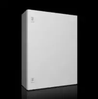 Rittal AX kompaktiškas korpusas 600x800x250 mm lakštinio plieno su montavimo plokšte viengulės durys 2 kumštelių spynos 1058 000