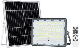 Pakabinamas šviestuvas 200W LED prožektorius su saulės baterija TIARA, pilkas, 4000K