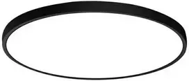 Lubinis šviestuvas Italux 18W LED paviršinė panelė ALATA, juoda, 2800/4000/6000K