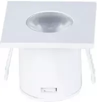1W LED įmontuojamas spintelės šviestuvas, baltas, 3000K