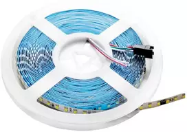 Rinkinys - 4,8W/m LED juosta, 12V, 3000K, IP65, 5m, su maitinimo šaltiniu ir nuotolinio valdymo pulteliu