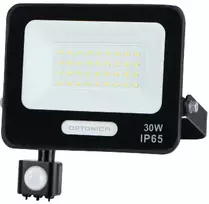 30W LED prožektorius su judesio davikliu, juodas, 6000K