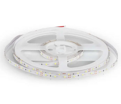 V-tac 4,2W/m LED juosta, 60LED/m, 12V, raudona sp., IP20, 5 metrų ritė