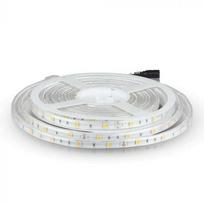 V-tac 4W/m LED juosta, 30 LED/m, 12V, RGB, IP65, 5m ritė