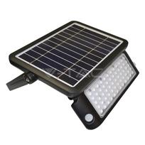 10W LED lauko šviestuvas V-TAC, su saulės baterija, juodas, 4000K (natūraliai balta)
