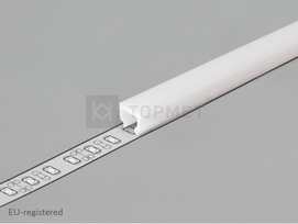 LED juostos profilio dangtelis C1 CLICK, baltas, 3m