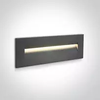 8,5W LED įleidžiamas sieninis lauko šviestuvas, antracito sp., 3000K, 68066/AN/W