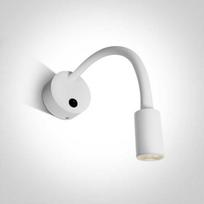 3W LED sieninis šviestuvas- skaitymo lempa, baltas, 3000K, 65738A/W/W