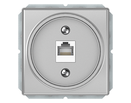 Kompiuterio lizdas VILMA STANDARD ST 150 be rėmelio, 1 vietos (1xRJ45 CAT5E UTP), metalo spalvos