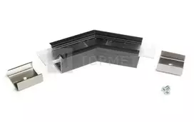 LED juostos profilio LINEA-IN20 135 laipsnių kampinis sujungimas, juodai anoduotas