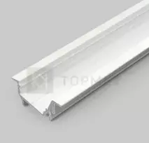 3m LED juostos profilis DIAGONAL14 F/TY, baltas