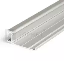 3m LED juostos profilis WALLE12 BCD, neanoduotas aliuminis