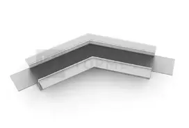 LED juostos profilio VARIO30-05 135 laipsnių kampinis sujungimas, anoduotas aliuminis