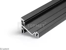 3m LED juostos profilio CORNER14, juodas