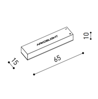 Užmaitinimo dėžutė magnetinėms sistemoms MINIMAL TRACK 24V, juoda