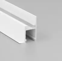 3m LED juostos profilis FRAME14 BC/Q, baltai dažytas