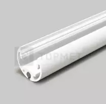 3m LED juostos profilis PEN12 CJ, baltai dažytas