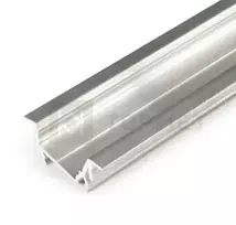 3m LED juostos profilis DIAGONAL14 F/TY, neanoduotas aliuminis