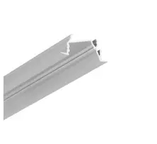 3m LED juostos profilis DIAGONAL14 F/TY, anoduotas aliuminis