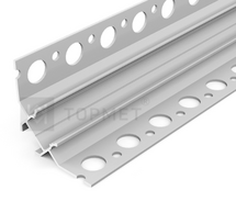 3m LED juostos profilis UNI-TILE12 C PLUS, 90 laipsnių, anoduotas aliuminis
