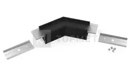 LED juostos profilio LINEA20 135 laipsnių kampinis sujungimas, juodai anoduotas