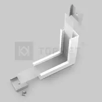 LED juostos profilio VARIO30-07 90 laipsnių kampinis sujungimas, baltas