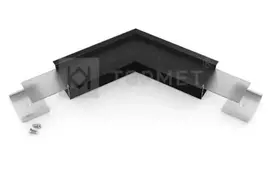 LED juostos profilio VARIO30-07 120 laipsnių kampinis sujungimas, juodai anoduotas