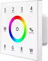 4 zonų, RGBW LED juostų valdiklis OPTONICA, DMX512, RF 2.4GHz. Nuotolinio valdymo atstumas iki 30m