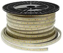 10W/m LED juosta OPTONICA, 220V, 6000K, 120 LED/m, IP65, 50m ritė