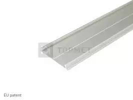 LED juostos profilio dangtelis C10, anoduotas aliuminis, 2m