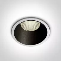 12W COB LED įleidžiamas šviestuvas, baltu korpusu, 3000K, 10112K/W/W