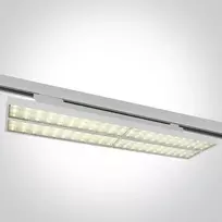 50W linijinis bėgelio šviestuvas, baltu korpusu, 3000K, 65168T/W/W