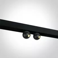 2x7W akcentinis šviestuvas į magnetines sistemas, juodas, 3000K, 42134A/B/W