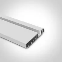 Paviršinis profilis, baltas, 2m, komplektuojamas su dangteliu ir užbaigimais, 8mm LED juostai, 7922/W