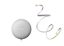 Komplektas- išmanusis garsiakalbis GOOGLE NEST + 6W SMART FLEX LED juosta, 1,8m