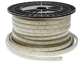 9W/m LED juosta, 220V, 4500K, 120 LED/m, IP65, 50m ritė