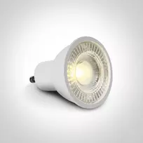 6W LED COB lemputė, GU10, 3000K, dimeriuojama, gali šviesti 3h avariniu režimu, 7304GE/W