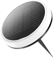 0,6W LED įsmeigiamas lauko šviestuvas su saulės baterija, juodas, 3000K-6000K