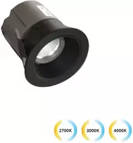 5W LED įleidžiamas šviestuvas ALEA, juodas, 2700/3000/4000K, 3914-010B-3-S-38