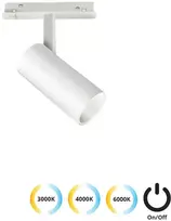 10W LED šviestuvas į magnetinius bėgelius MAGNETIC, baltas, 3000/4000/6000K, 4244001S