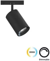 5W LED šviestuvas į magnetinius bėgelius MICRO MAGNETIC, juodas, 3000K, dimeriuojamas, 4315600