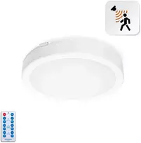 18W LED paviršinis šviestuvas NAIROS PREMIUM G2, baltas, 3000K/4000K/6500K, su judesio davikliu