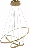 78W LED pakabinamas šviestuvas, 60cm, aukso sp., 3000K-6000K, dimeriuojamas